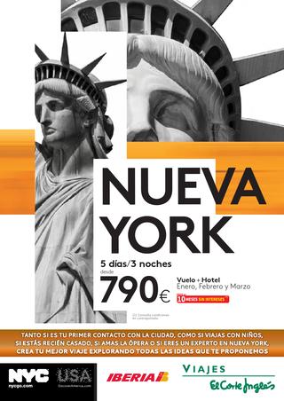 El Corte Inglés Nueva York 5 noches 2014 - Catalogosviajes.com