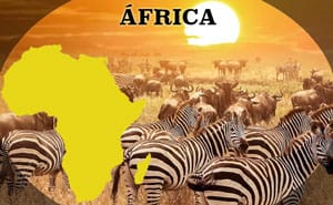 mapa turístico Africa