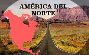 mapa turístico Norteamérica