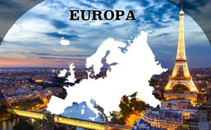 mapa turístico Europa