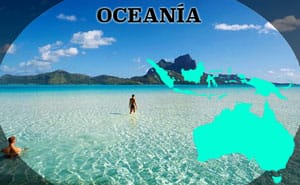 mapa turístico Oceanía