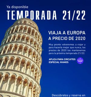 Viajes a Europa 2021 2022 Wamos